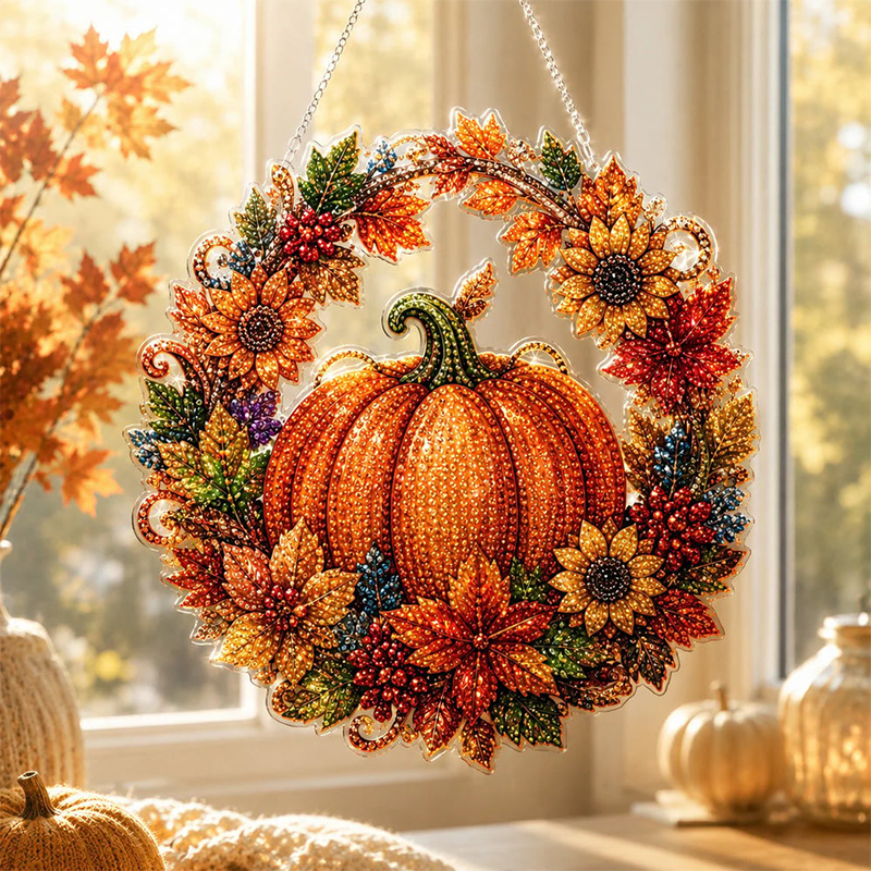 Autumn Radiance Wreath — Cozy Glow Every Day