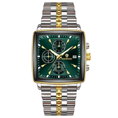 VeroLuxe Square Chronograph — Command Confidence Instantly