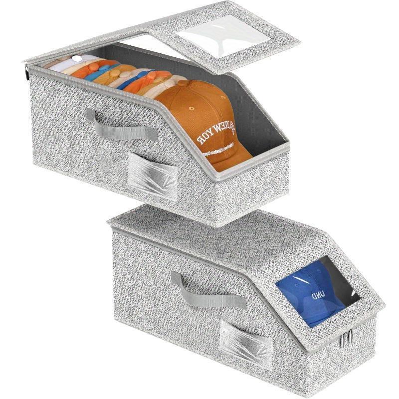 Stacking Box Hat Boxes — Clear, Orderly Safety