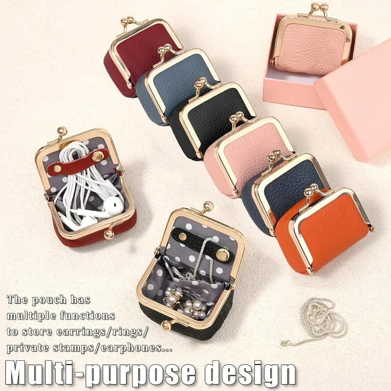 Genuine Pebble Grain Leather Treasure Box — Protects Precious Moments
