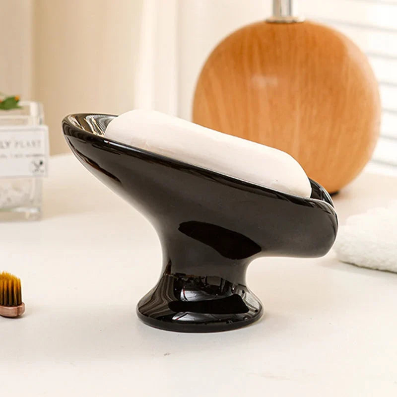 ZenLeaf — Ceramic Pedestal Soap Dish | 1+1 FREE