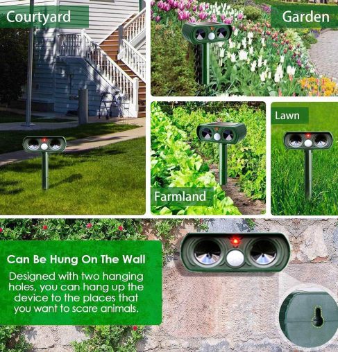 K9 Shield — Solar Ultrasonic Animal Repeller | 50% OFF