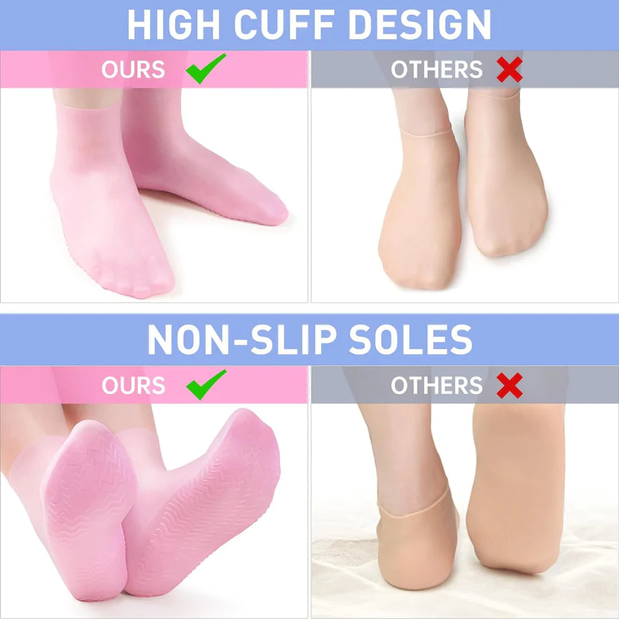 HyperSilk Moisturizing Socks — Soften, Heal, Pamper