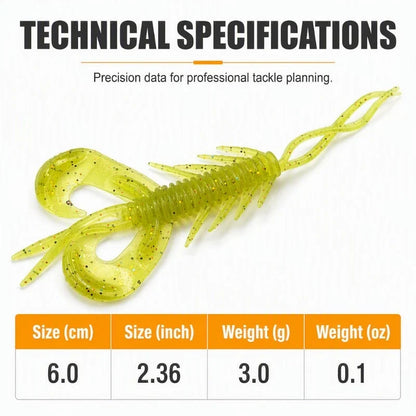HydroGlide Shrimp Lures — Hook Fierce Fighting Fish