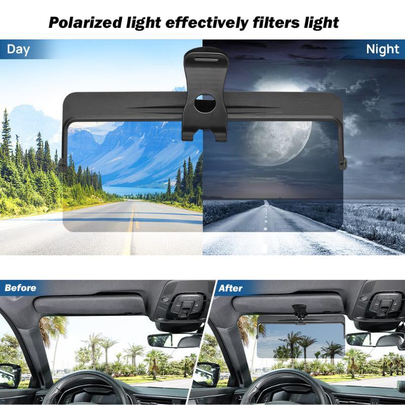 Polarized Car Sun Visor — Reduce Glare, Drive Safely