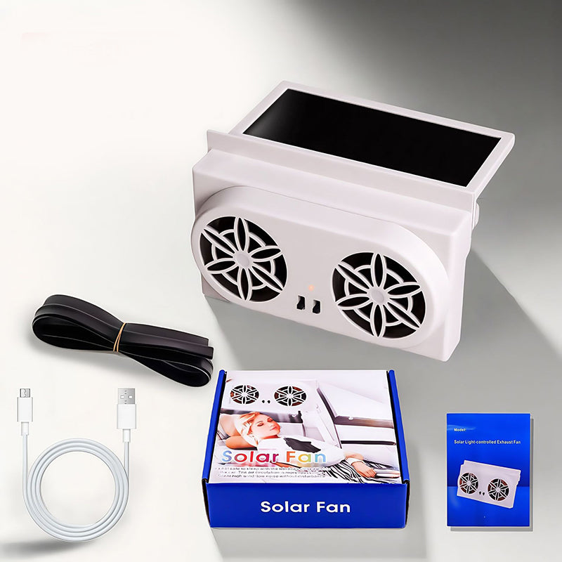 Solar Car Ventilator — Instant Cooling Comfort