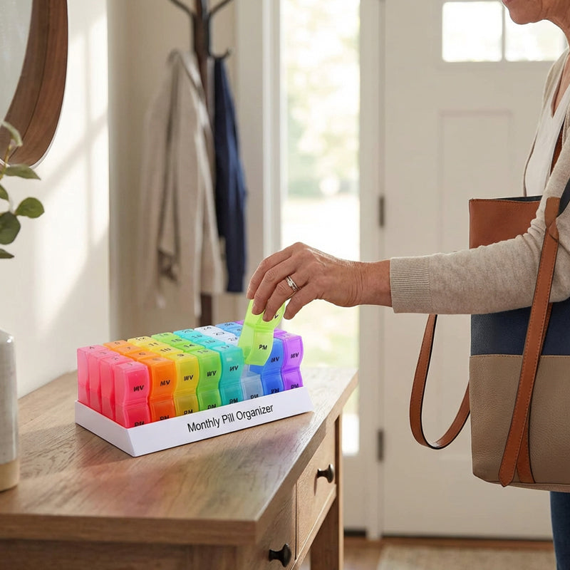 VitaTrack — 31-Day Pill Organizer | 50% OFF