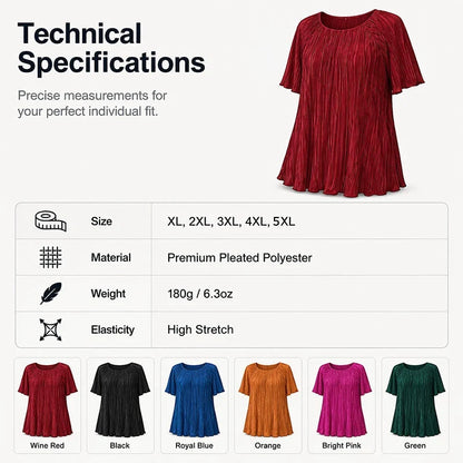 Serena — Stretchy Plus Size Women's Blouse with Elegant Fit