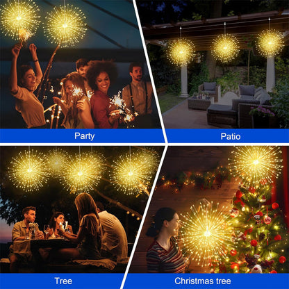 LumaFlares — Solar Firework Lights | 50% OFF