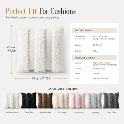 Velvasea Cushion Cover — Sink Into Plush Serenity