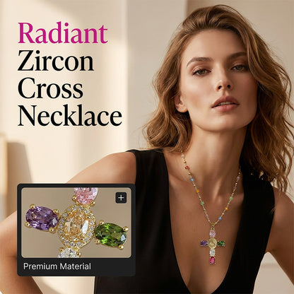 PrismAura Cross Necklace — Ignite Instant Glamour