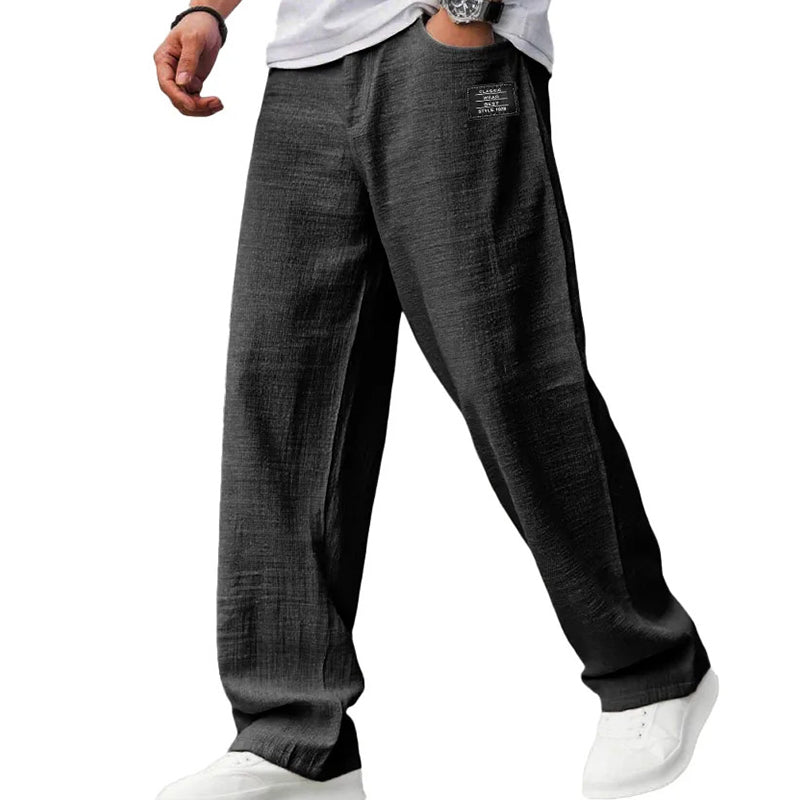 Ezra — Men's Lightweight Breathable Cotton-Linen Pants
