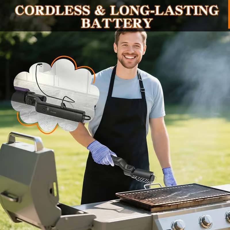 GrimeCrusher Grill Brush – Effortless Cleaning, Relaxed BBQ