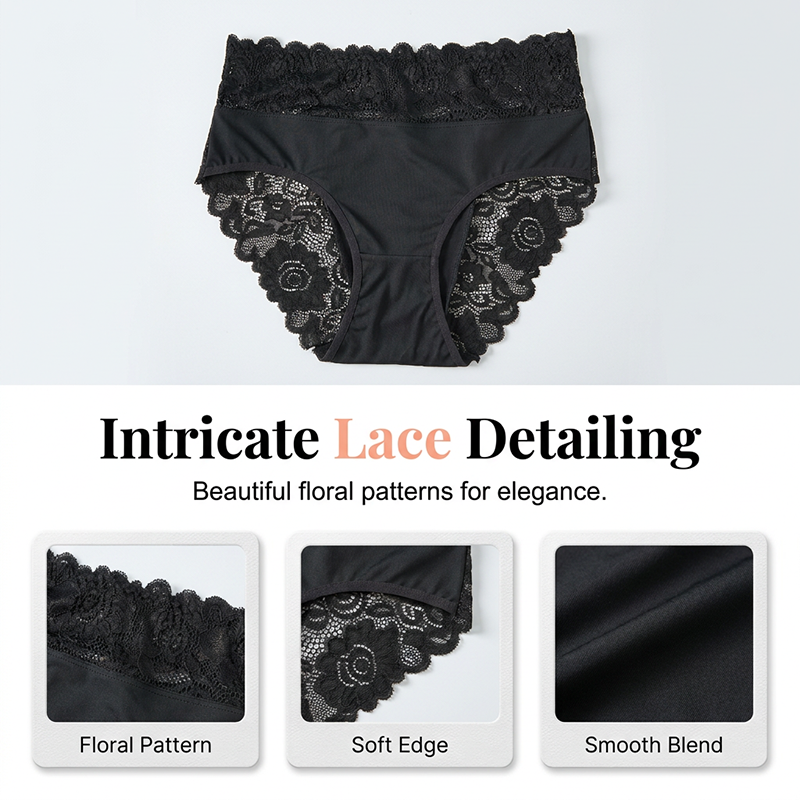 Aura — Women's Soft Breathable Lace Panties