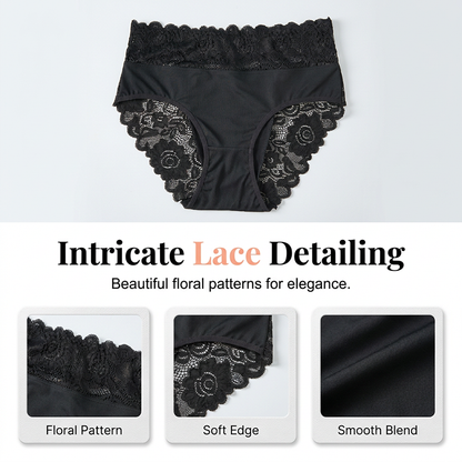 Aura — Women's Soft Breathable Lace Panties