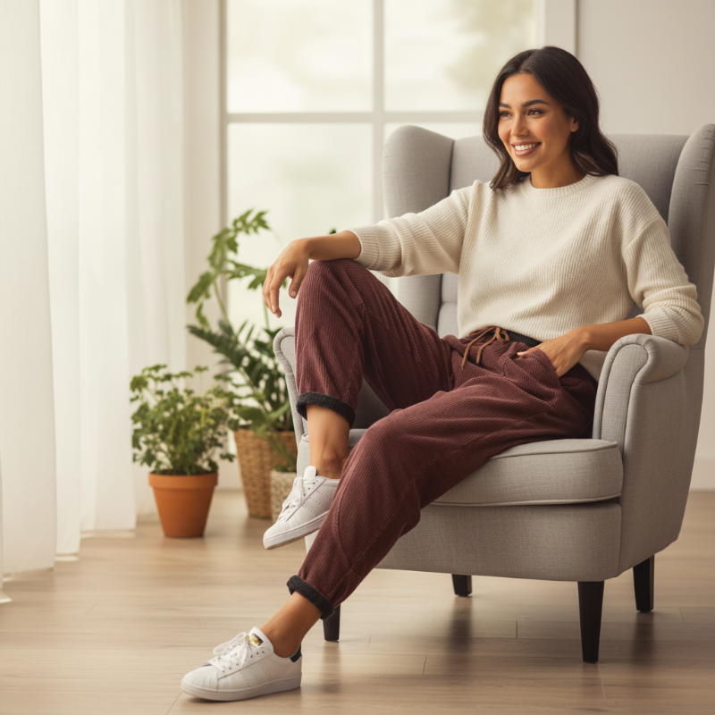 Nora — Cozy Corduroy Pants with Plush Lining