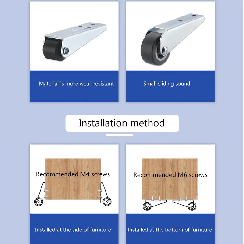 Swivel Directional Casters – Smooth Gliding, Quiet Floors