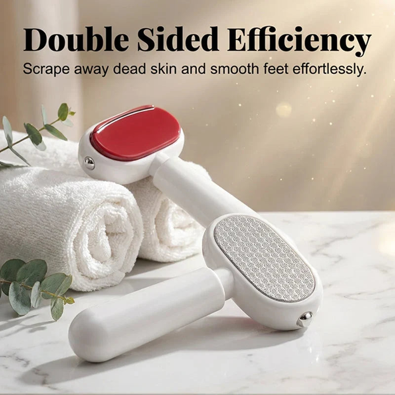 Dual-Sided Stainless Steel Foot File — Instantly Smooth, Pain-Free Heels
