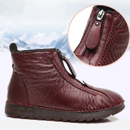Heidi – Women's Winter Warm Ankle Boots with Zipper