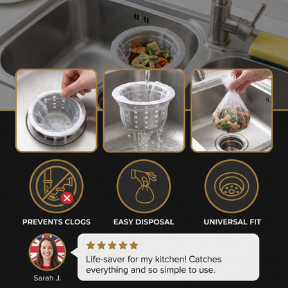 ClearFlow Nets – Effortless Life Without Clogs - 100 Pieces