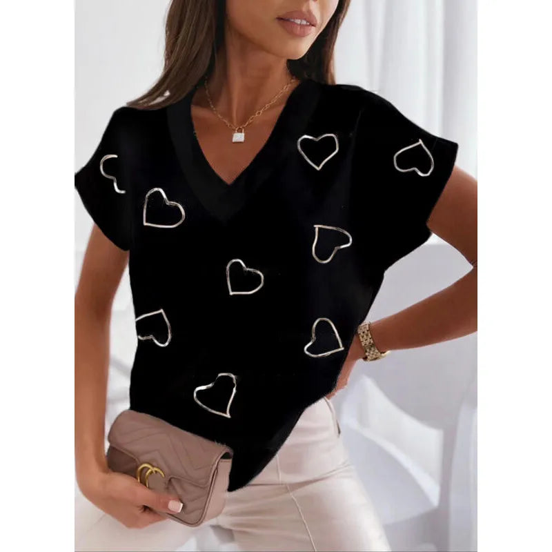 Sophia — Women's Soft Lace-Up Side T-Shirt