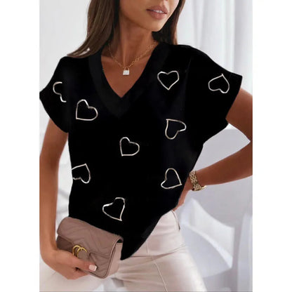 Sophia — Women's Soft Lace-Up Side T-Shirt