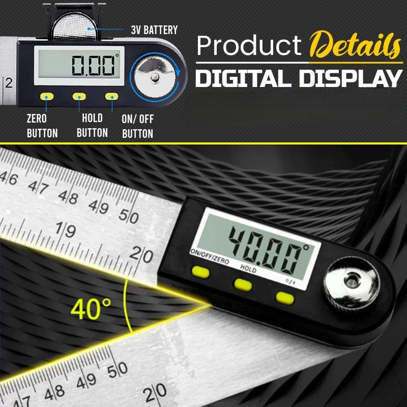PrecisionPro Digital Angle Gauge – No Error, Full Control