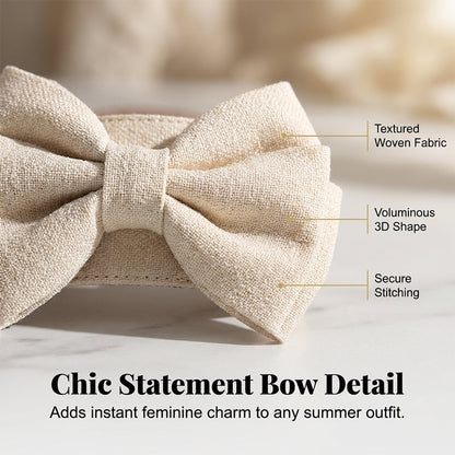 Heidi – Women's Sandals with Bow and Pearl Decoration at the Ankle