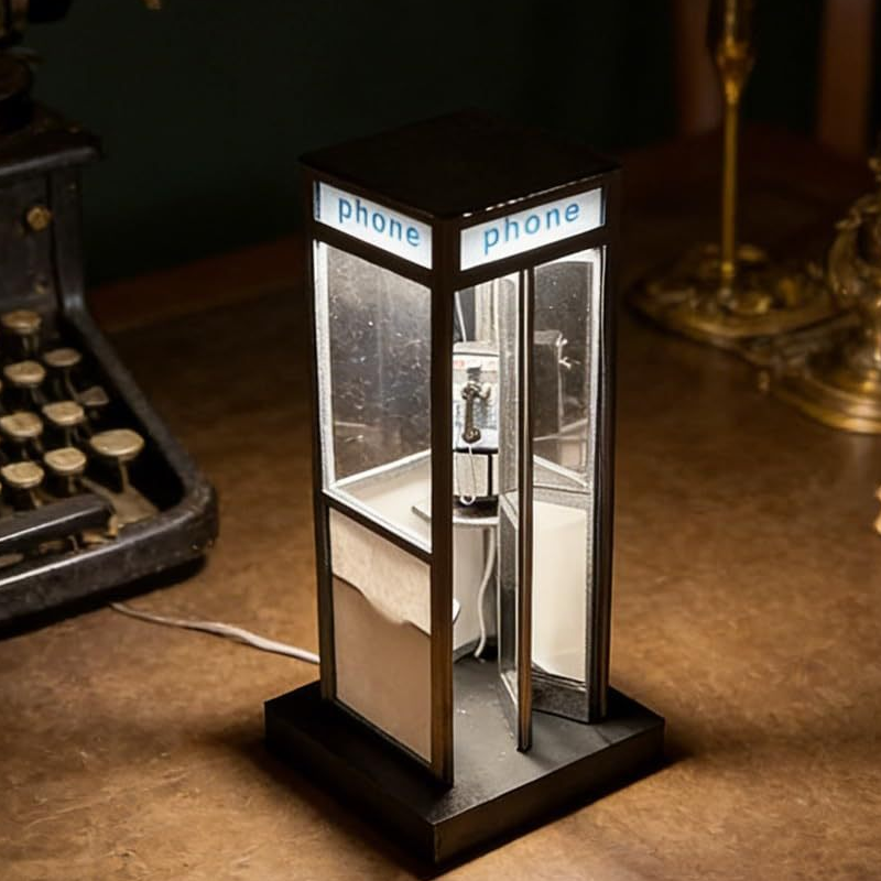 Vintage Telephone Booth Lamp – Dive into Nostalgia