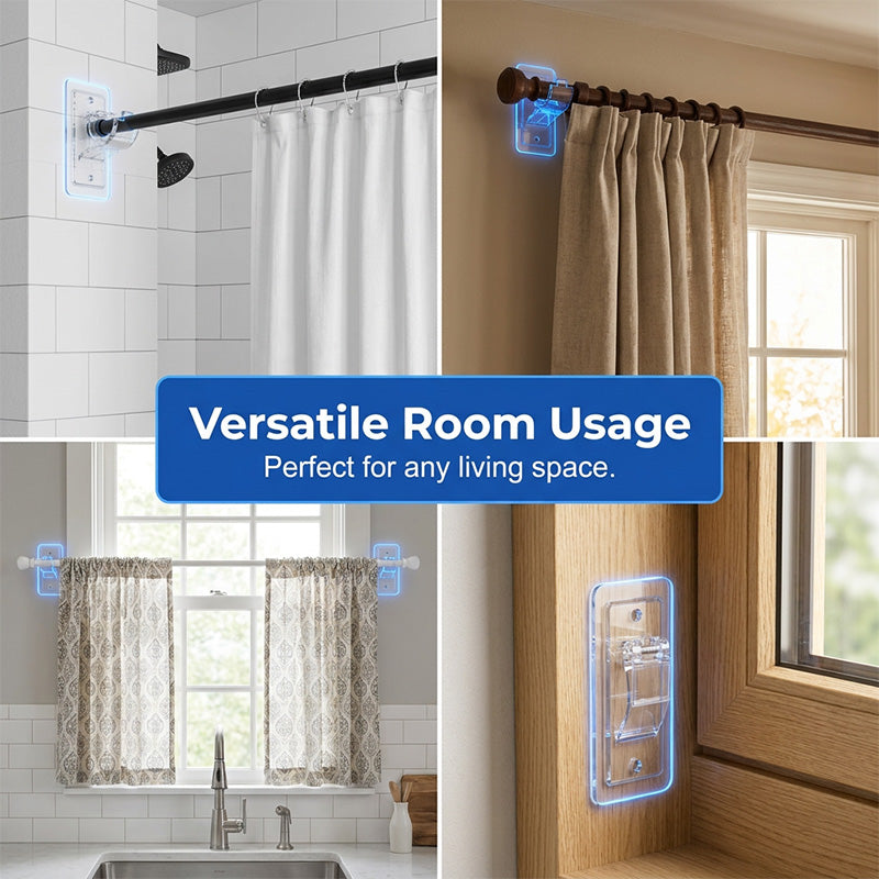 ClearHold Mounts – Damage-Free Curtain Freedom