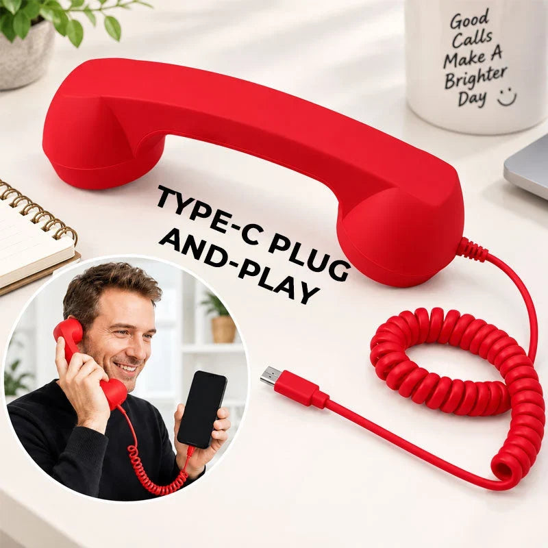 VoxRetro Handset — Effortless Calls, Timeless Style