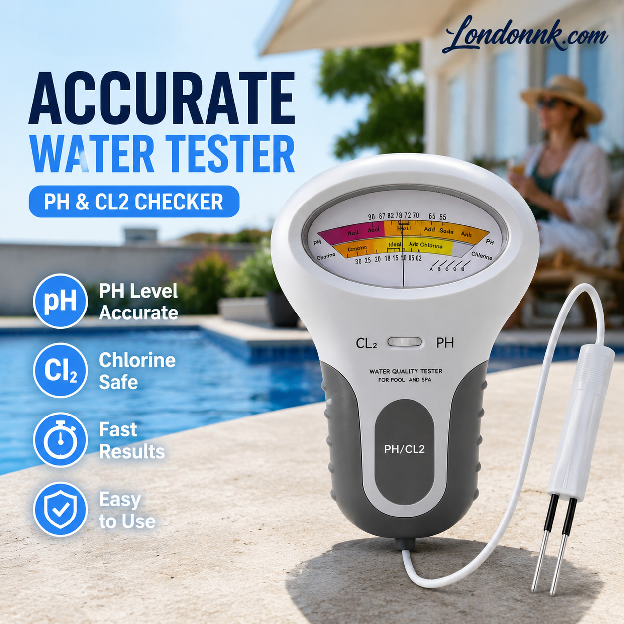 HydroSense Tester – Effortless Pool Safety