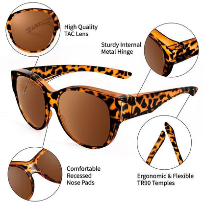 Sophie — Polarized Cat-Eye Sunglasses for Prescription Glasses