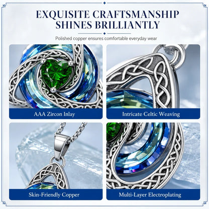 LunaKnot — Celtic Birthstone Pendant Necklace | 50% OFF