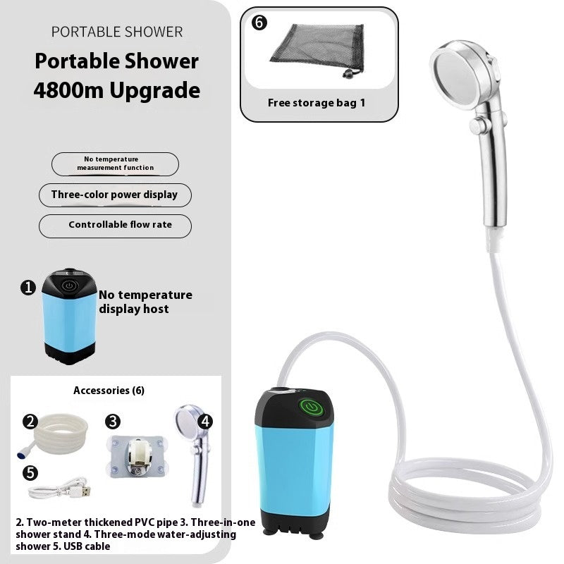 Outdoor Shower Pro — Portable Rechargeable Shower | 50% OFF