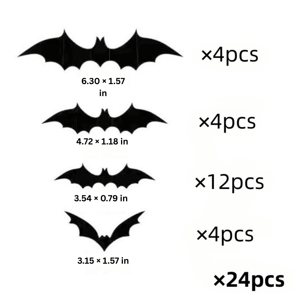 PhantomWing — 3D Halloween Bat Wall Stickers | 50% OFF
