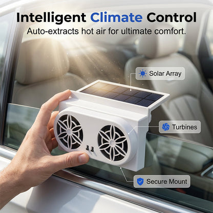Solar Car Ventilator — Instant Cooling Comfort
