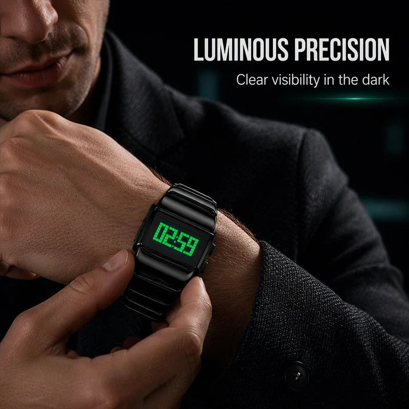EdgeTime — Men's Digital Steel Watch | 50% OFF