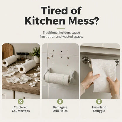 ClingHold Paper Towel Keeper — Tear Perfectly Every Time