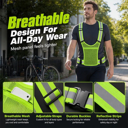 LumaGuard — Reflective Safety Visibility Vest | 50% OFF