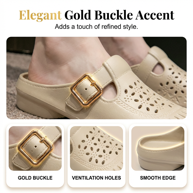 Sophia — Lightweight Breathable Slip-On Clogs with Support