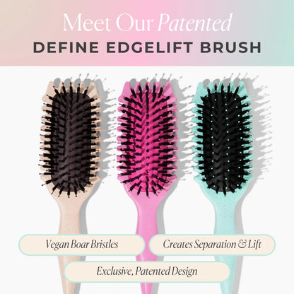 CurlCraft Define EdgeLift Brush — Effortless Soft Curl Confidence