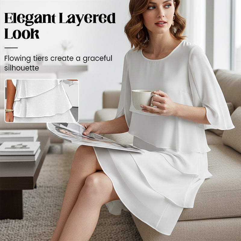 Celia – Elegant Ruffle Dress | 50% OFF