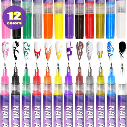 PrismPix Nail Design Pens – Stunning Nails, Instantly