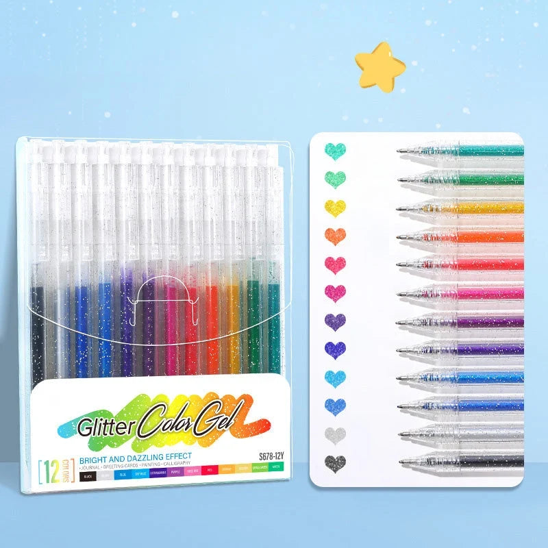 LusterScript Glow Gel Pens — Ignite Creativity Instantly