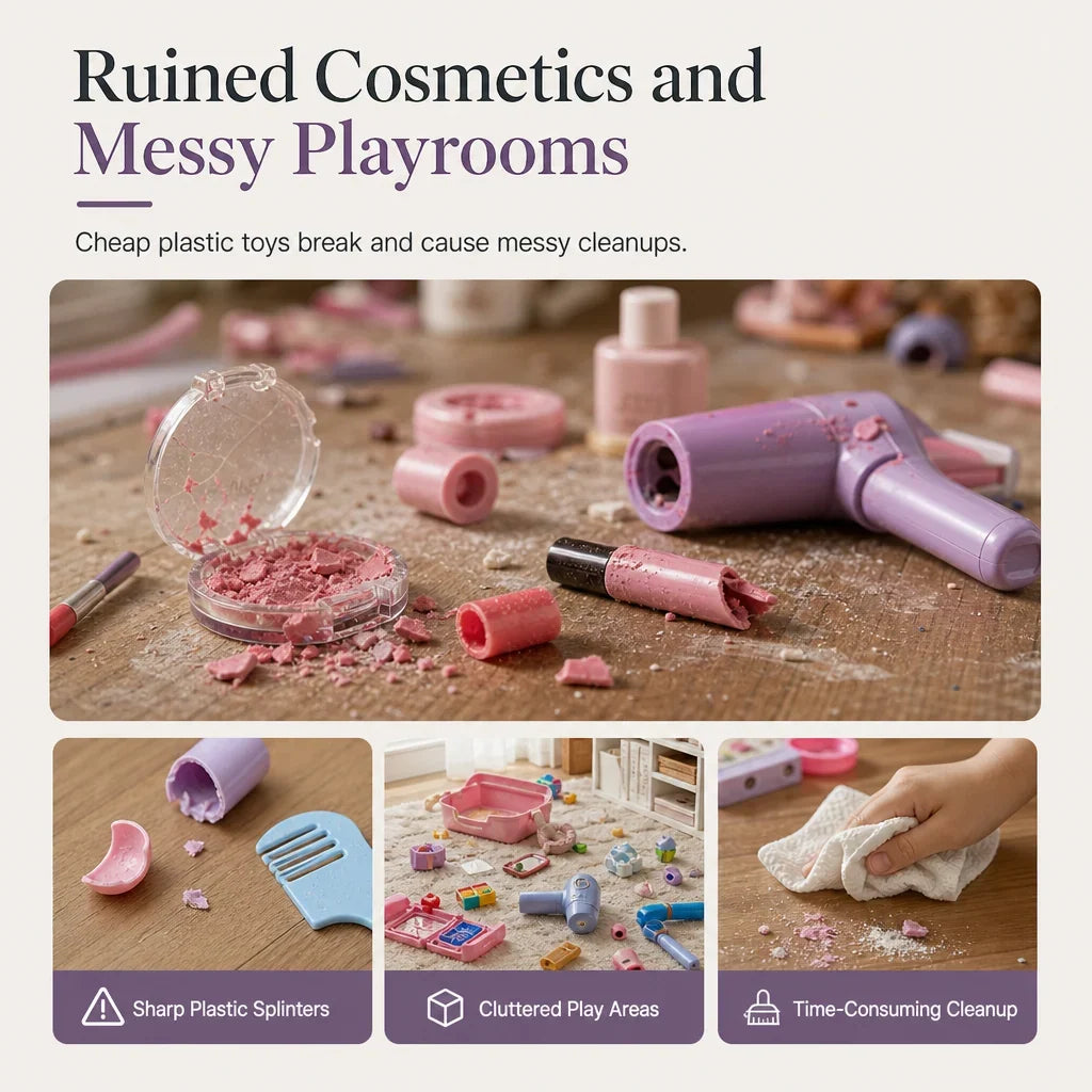ShineNest Ultimate Wooden Beauty Salon Set — Ignite Creativity and Confidence