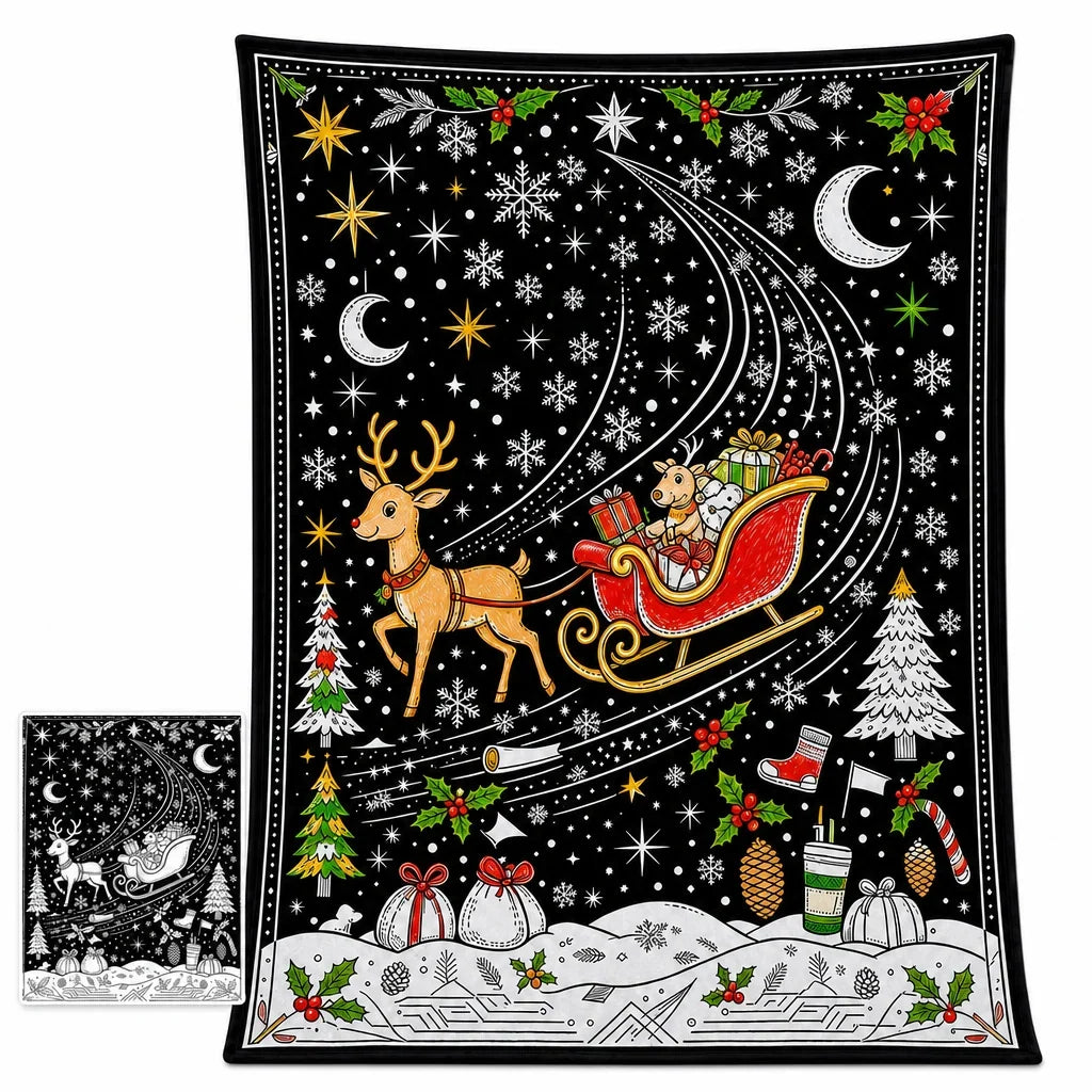 MerryMuse Coloring Blanket — Spark Family Creativity