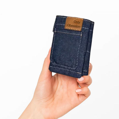 Marley – Mini Denim Purse with Playfully Designed Pattern