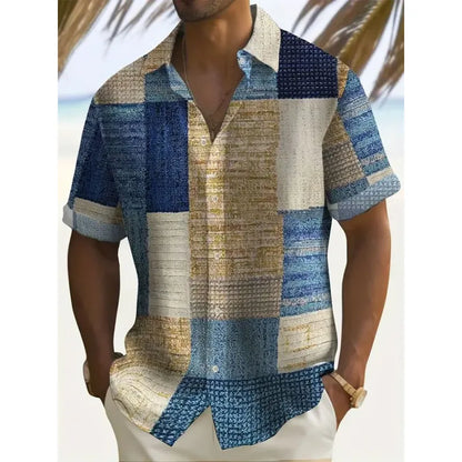 James — Men's Relaxed Plaid Stretch Shirt | 50% OFF