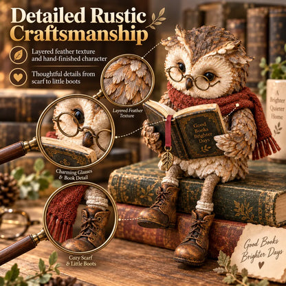 StoryNook Owl Figurine — Cozy Charm Sparks Joy